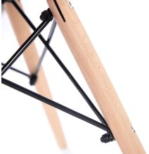 Pack 4 Sillas de Comedor, Sillas Cocinas, Acabado en Negro y Madera, Medidas: 45 cm (Ancho) x 53 cm (Largo) x 83 cm (Alto)