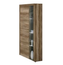 Mueble de Comedor, Mueble Salón, Acabado en Color Cañón, Medidas: 230 cm (Ancho) x 212 cm (Alto) x 41,4 cm (Fondo)