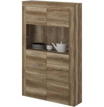 Mueble de Comedor, Mueble Salón, Acabado en Color Cañón, Medidas: 301 cm (Ancho) x 177 cm (Alto) x 41,4 cm (Fondo)