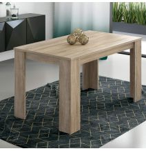 Mesa de Comedor, Mesa de Salón Fija, Color Cambria, Medidas: 140 cm (Largo) x 80 cm (Ancho) x 75 cm (Alto)